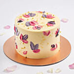 Purple & Pink Petals Chocolate Cake