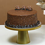 Roses and Chocolate Cake