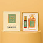 Alghawaly Apple Musk Perfume & Luxurious Red Rose Bouquet Combo