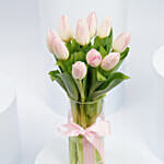 10 Tulips In a Vase