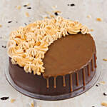 Chocolate Caramel Eggless Cake 4 Portion