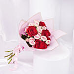 Elegant Duo Of Roses Valentines Bouquet