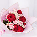 Elegant Duo Of Roses Valentines Bouquet