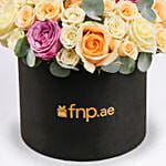 Mix Roses in Black Box