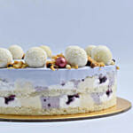 Mouth Watering Vanilla Blueberry Eggless Cake 8 Portion
