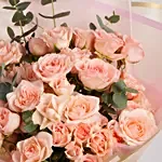 Peachy Blushes Rose Bouquet