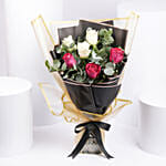 Pink and White Roses Bouquet Standard