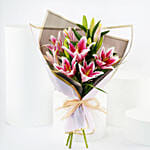 Pink Lilies Elegance Bouquet