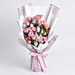 Purple and Pink Spray Roses Bunch