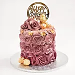 Rosy Birthday Truffle Cake