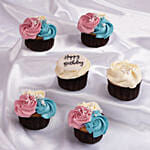 Twilight Whirl Vanilla Cupcake