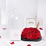 Valentina Heart Swarovski Crystals & Roses