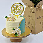 Your Special Birthday Celebration Chocolate Cake and Flowers