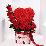 Valentine Red Rose Heart