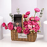 Titan Watch with Romantic Blooms Valentine Gift for Her
