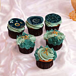 6 Moonlight Iftar Cupcakes Vanilla
