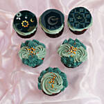 6 Moonlight Iftar Cupcakes Vanilla