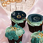 6 Moonlight Iftar Cupcakes Vanilla