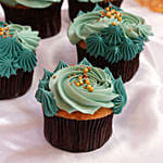 6 Moonlight Iftar Cupcakes Vanilla