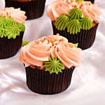 6 Noor Bloom Vanilla Cupcakes