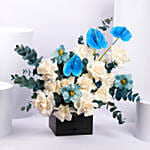 Azure Elegance Floral Box