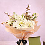 Eid Floral Arrangement With Baklawa Box