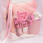 Mothers Day Pink Gift Bag With Floral Accent