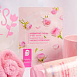 Mothers Day Pink Gift Bag With Floral Accent