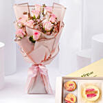 Mothers Day Flower And Cake Combo
