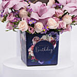 Birthday flowers with Premium Belgian Chocolates