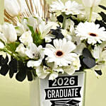 Congrats To Graduate Flower Vase
