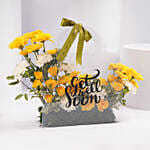 Get Well Soon Yellow Flower Arrangement