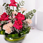 Elegant Mixed Roses Bowl
