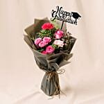 Graduation Day Flowers And Cake Gift Set
