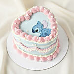 Lilo and Stitch Heart Shaped Chocolate Cake 1 KG