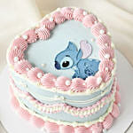 Lilo and Stitch Heart Shaped Chocolate Cake 1 KG