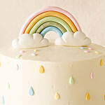 Rainbow Theme Fudge Cake 1.5 KG