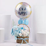 Welcome Baby Boy Gift Basket