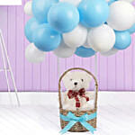 Teddy on a cloud arrangement