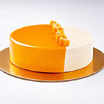Mango Mirror Glaze Cake
