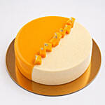 Mango Mirror Glaze Cake