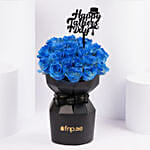 Fathers Day Blue Luxe Roses