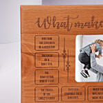 What Makes a Father Wooden Plaque