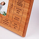 What Makes a Father Wooden Plaque
