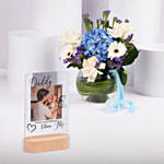 Fathers Day Flowers And LED Lamp