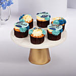Best Dad Mug Arrangement with Cupcakes