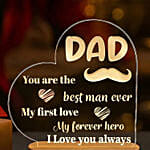 Light Up Dad's World: LED Lamp with Heartwarming Quote