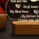 Light Up Dad's World: LED Lamp with Heartwarming Quote