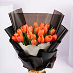 Premium Orange Tulips Bouquet