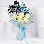 Dads Blue Elegance Bouquet